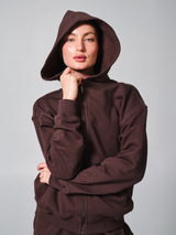 Thumbnail 1 of Threads Zip Hoodie - Espresso, 1 of 5