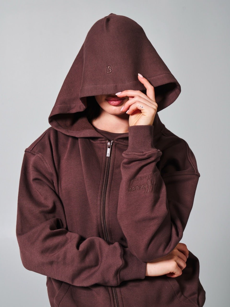 Threads Zip Hoodie - Espresso