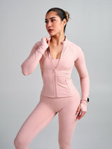 Thumbnail 3 of Elysium Zip Jacket - Strawberry Milk, 3 of 8