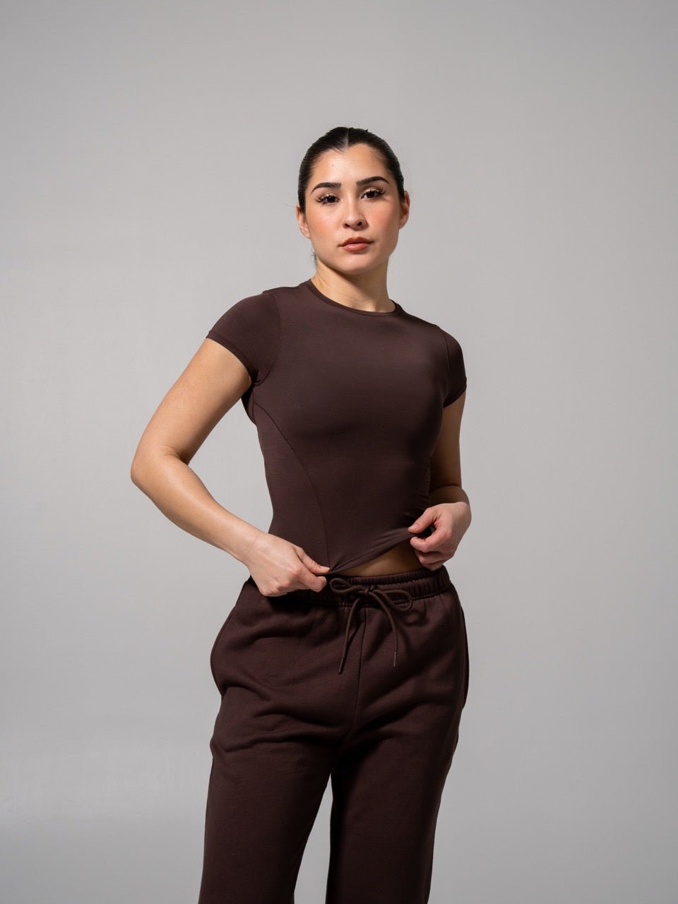 Halo Baby Tee - Espresso