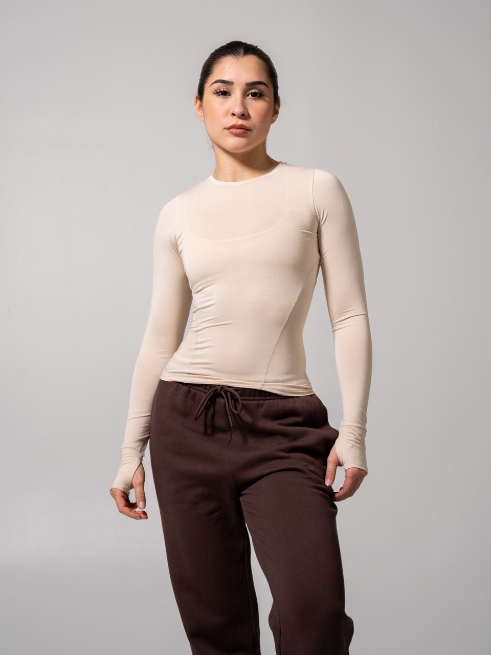 Halo Long Sleeve Hip Tee - Stardust