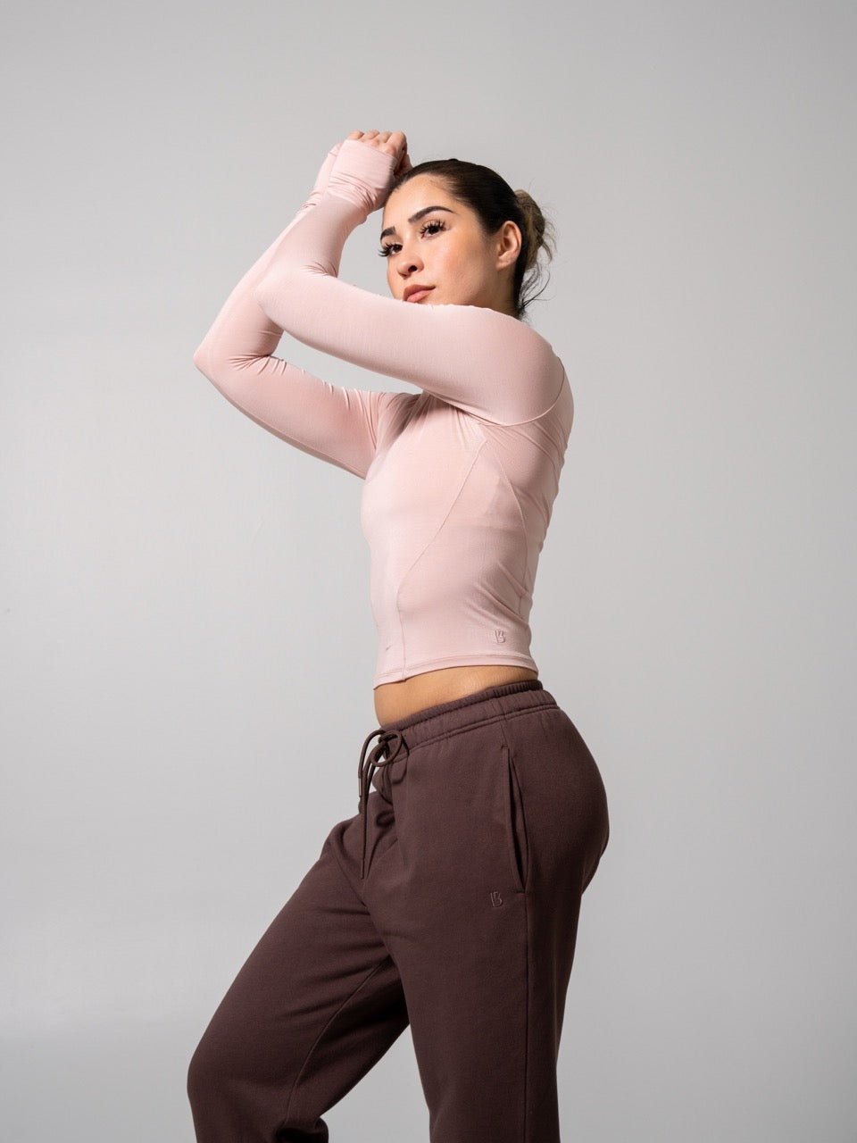 Halo Long Sleeve Baby Tee - Strawberry Milk