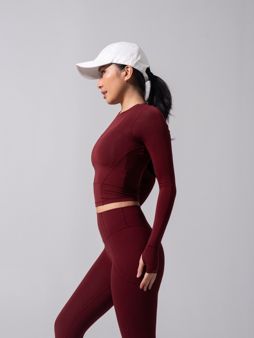 Halo Long Sleeve Baby Tee - Vineyard