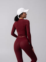 Thumbnail 6 of Halo Long Sleeve Baby Tee - Vineyard, 6 of 11