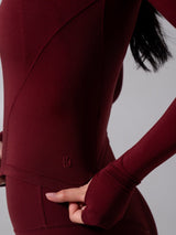 Thumbnail 8 of Halo Long Sleeve Baby Tee - Vineyard, 8 of 11