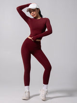 Thumbnail 2 of Halo Long Sleeve Baby Tee - Vineyard, 2 of 11