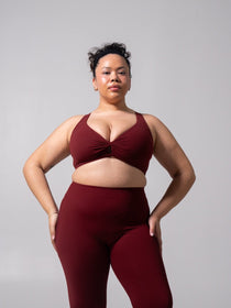 Twist Fit Sports Bra - Vineyard