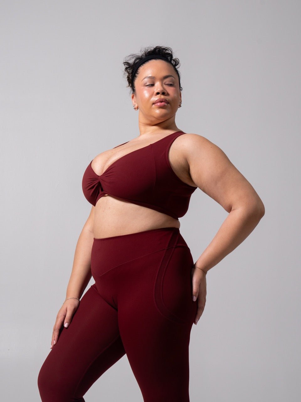 Twist Fit Sports Bra - Vineyard