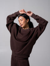 Thumbnail 1 of Threads Crew Pullover - Espresso, 1 of 6