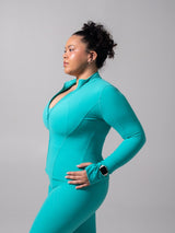Thumbnail 3 of Rosa Jacket - Teal Me Later, 3 of 7