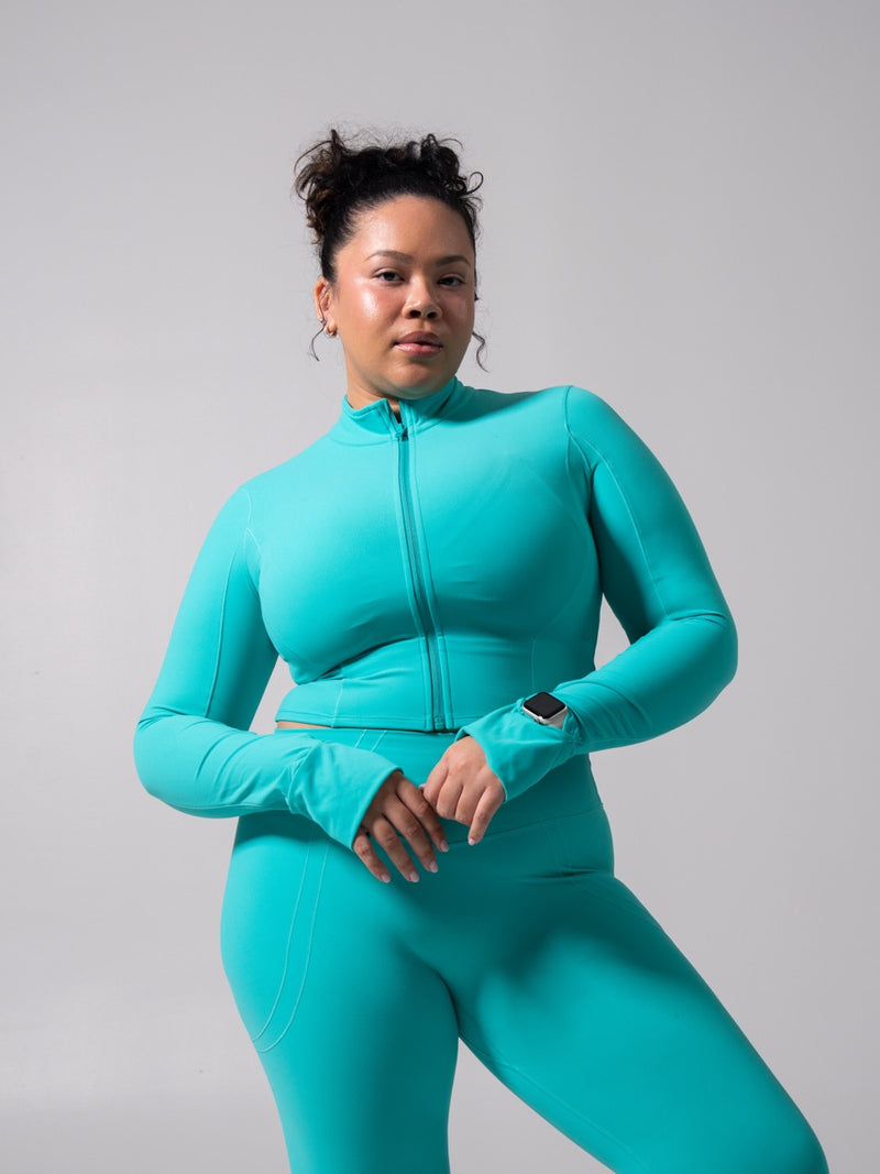 Rosa Waist Length Jacket - Teal Me Later