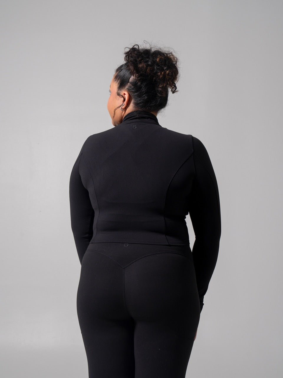 Rosa Waist Length Jacket - Onyx Black