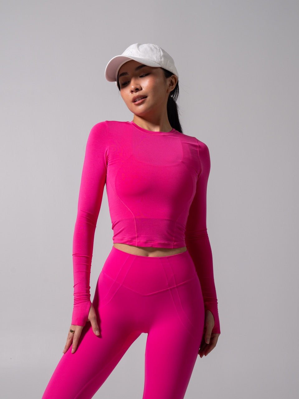 Halo Long Sleeve Baby Tee - Miami Vice