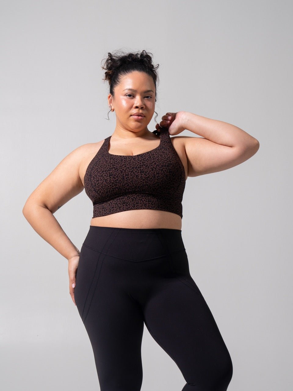 Nubre Twilight Sports Bra - Leopard Print