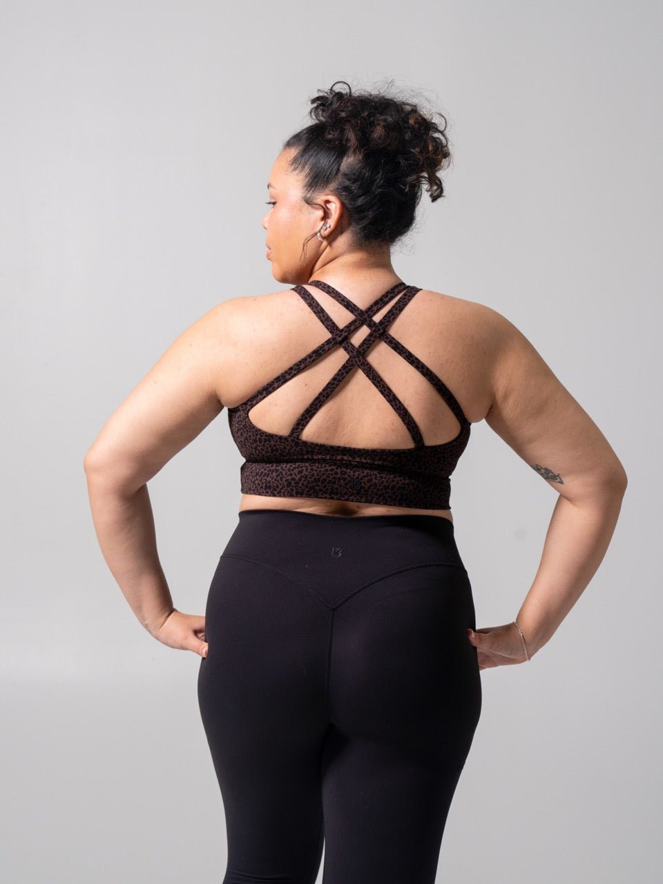 Nubre Twilight Sports Bra - Leopard Print