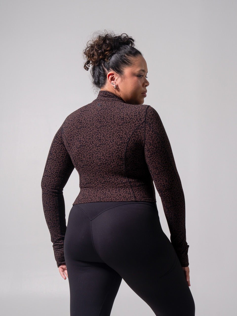 Rosa Waist Length Jacket - Leopard Print