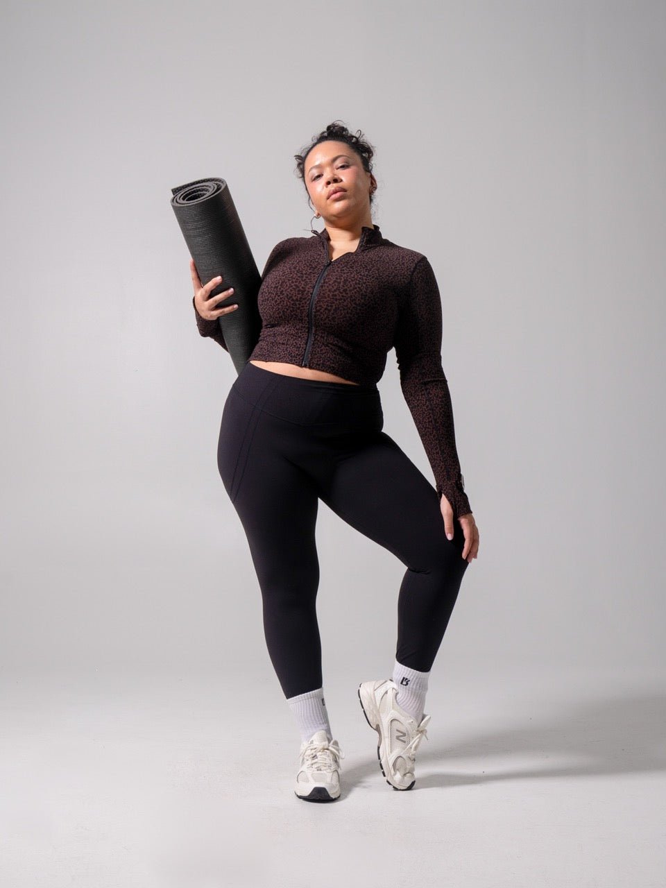 Rosa Waist Length Jacket - Leopard Print