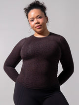 Thumbnail 1 of Halo Long Sleeve Hip Tee - Leopard Print, 1 of 6