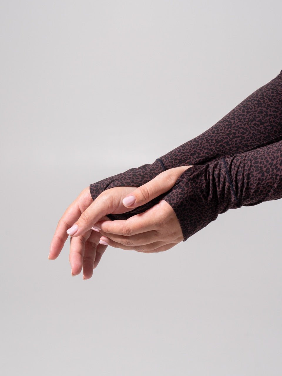 Halo Long Sleeve Hip Tee - Leopard Print