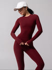 Halo Long Sleeve Hip Tee - Vineyard