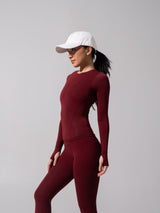 Thumbnail 3 of Halo Long Sleeve Hip Tee - Vineyard, 3 of 7