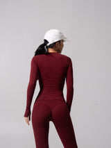 Thumbnail 4 of Halo Long Sleeve Hip Tee - Vineyard, 4 of 7