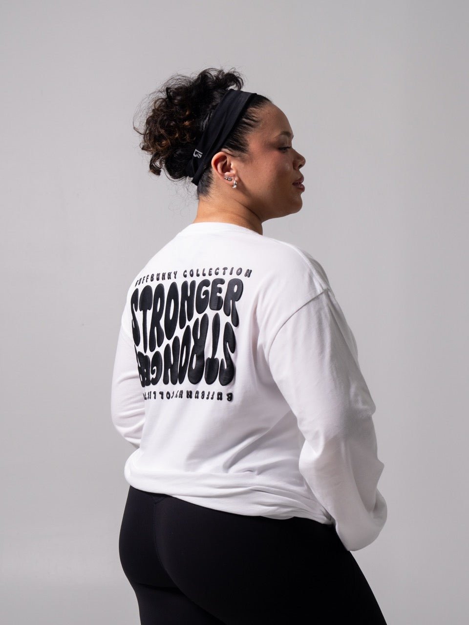 Stronger Long Sleeve Tee - White