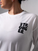 Thumbnail 8 of Stronger Long Sleeve Tee - White, 8 of 8