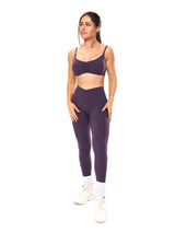 Thumbnail 3 of Candid Cross Waist Legging - Purple Shadow, 3 of 5