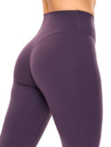 Thumbnail 2 of Candid Cross Waist Legging - Purple Shadow, 2 of 5