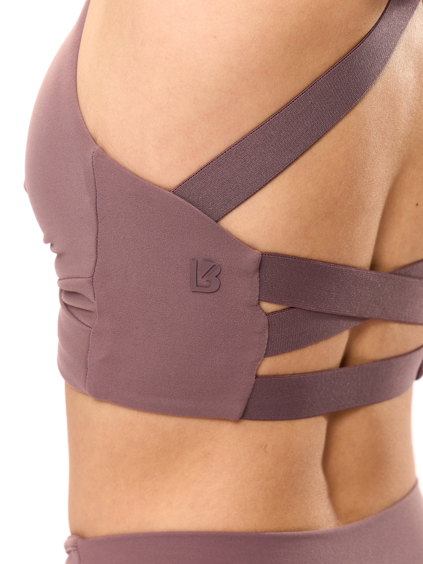 Candy Wrap Sports Bra - Mocha Berry