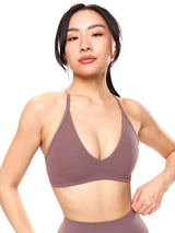 Thumbnail 3 of Girlfriend Reversible Sports Bra - Mocha Berry and Berry Ice, 3 of 8