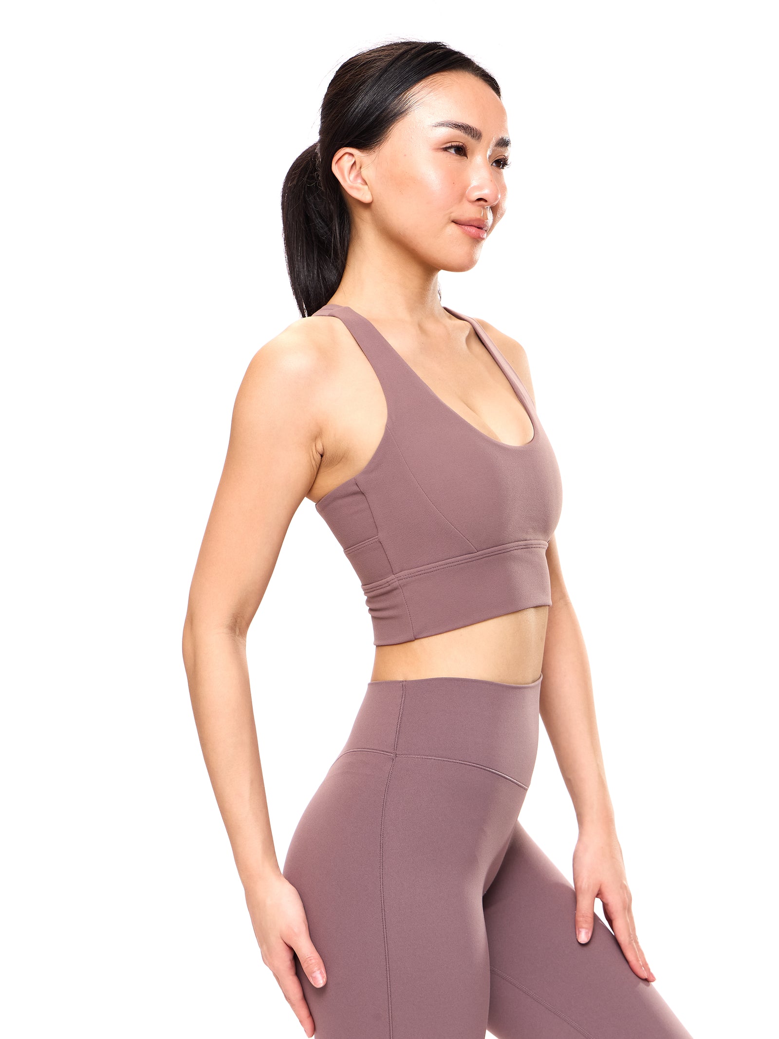 Rosa Sports Bra - Mocha Berry