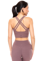 Thumbnail 5 of Rosa Sports Bra - Mocha Berry, 5 of 5