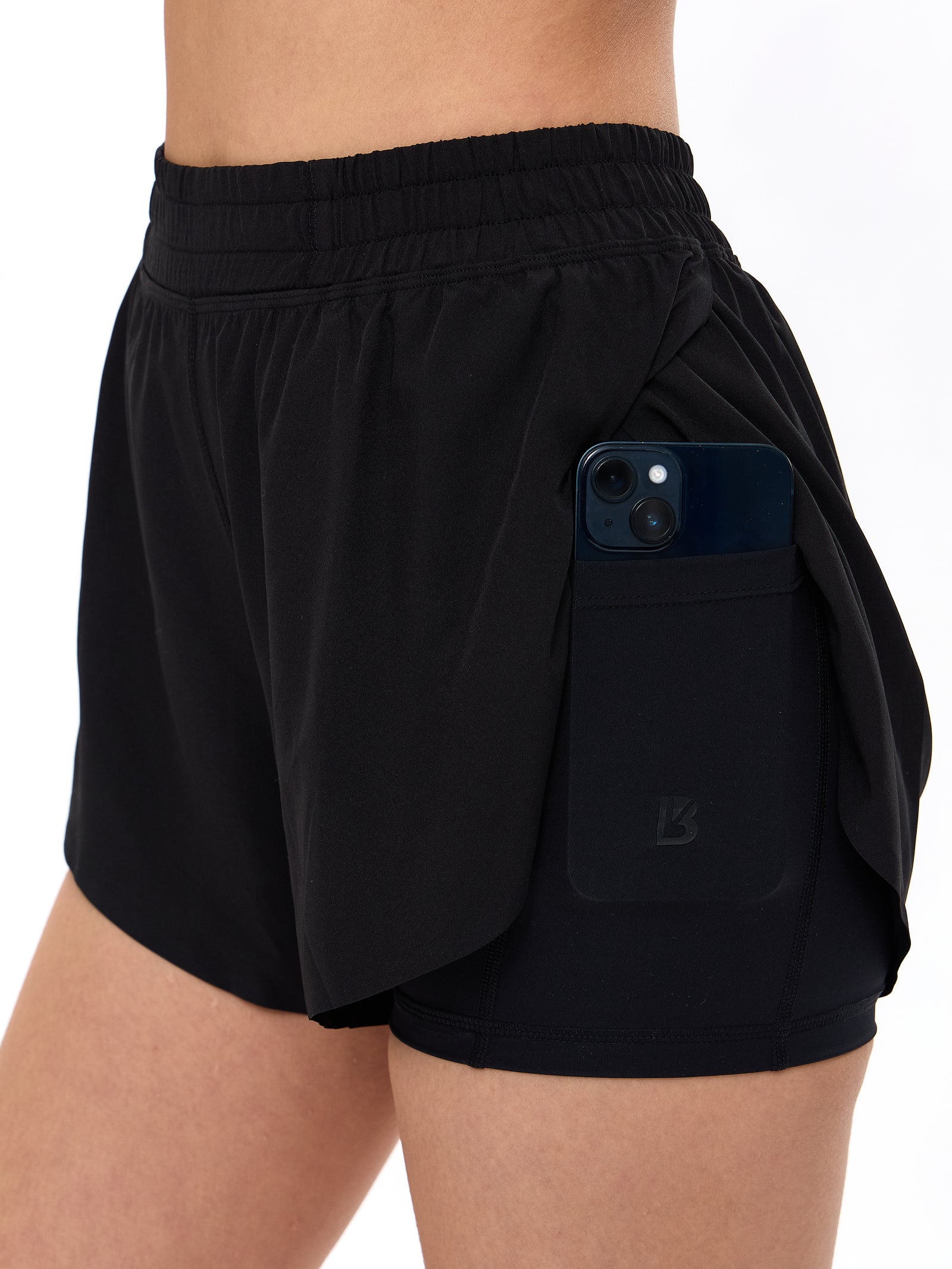 Flirty Flo Short Boyshort - Onyx Black