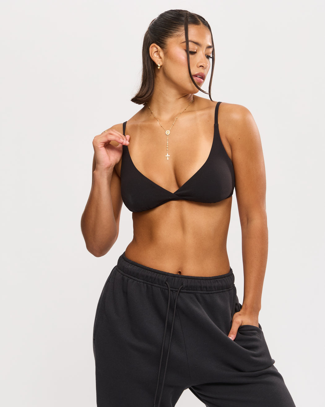 Plunge Butter Bra - Onyx Black