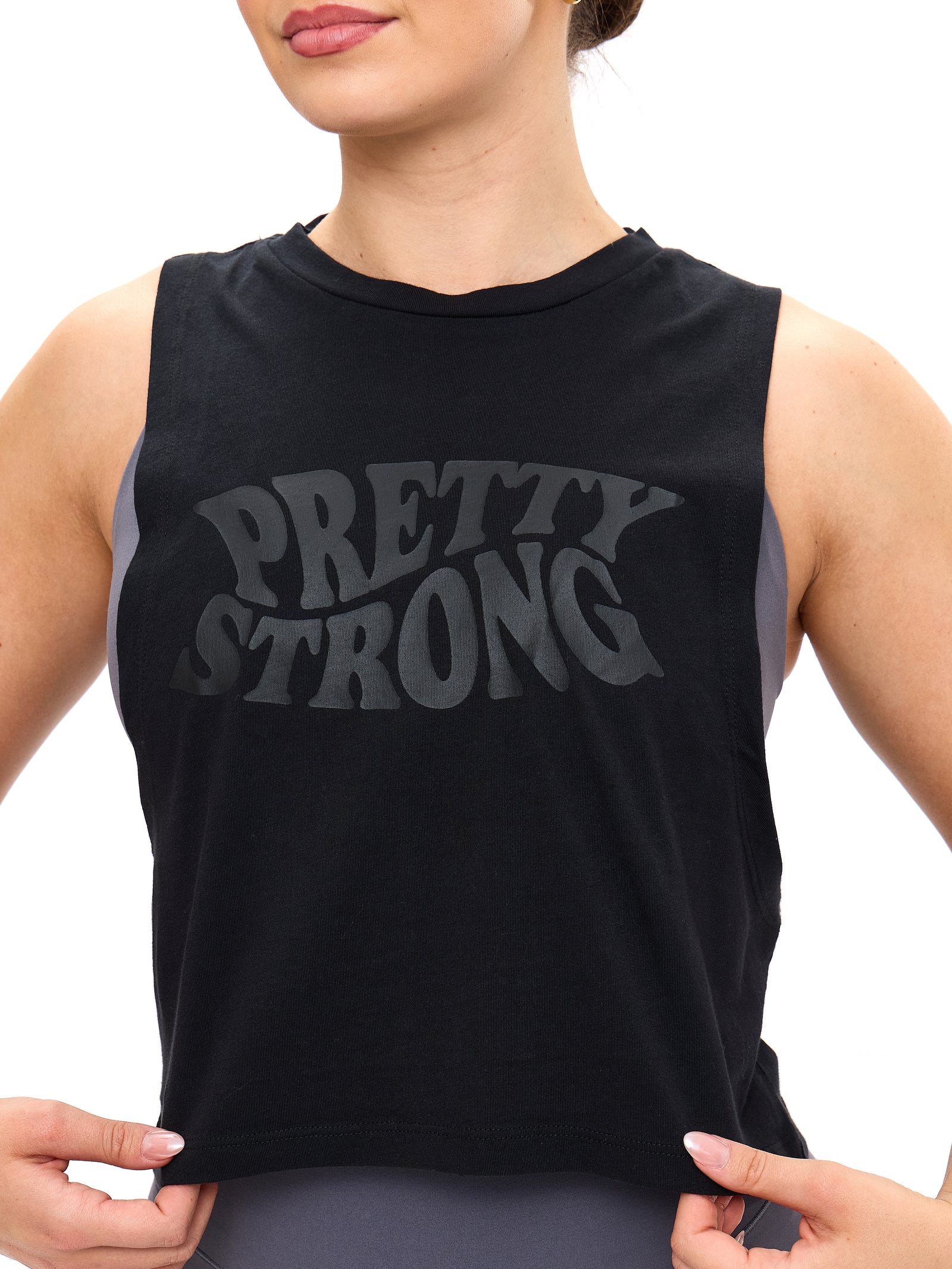 Pretty Crop Tank - Black