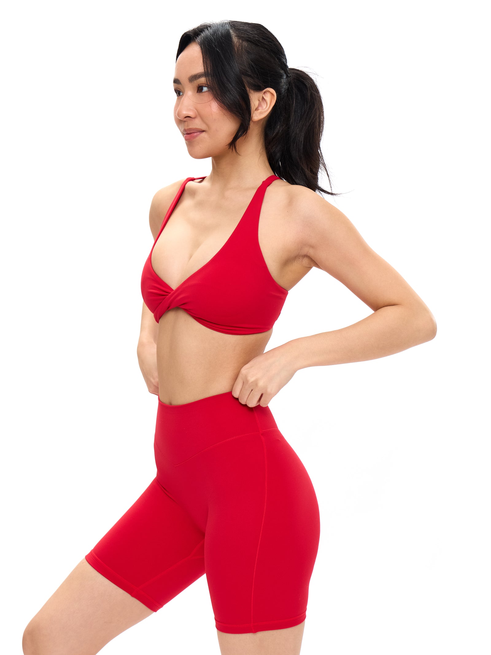 Glow Sports Bra - Lipstick Red