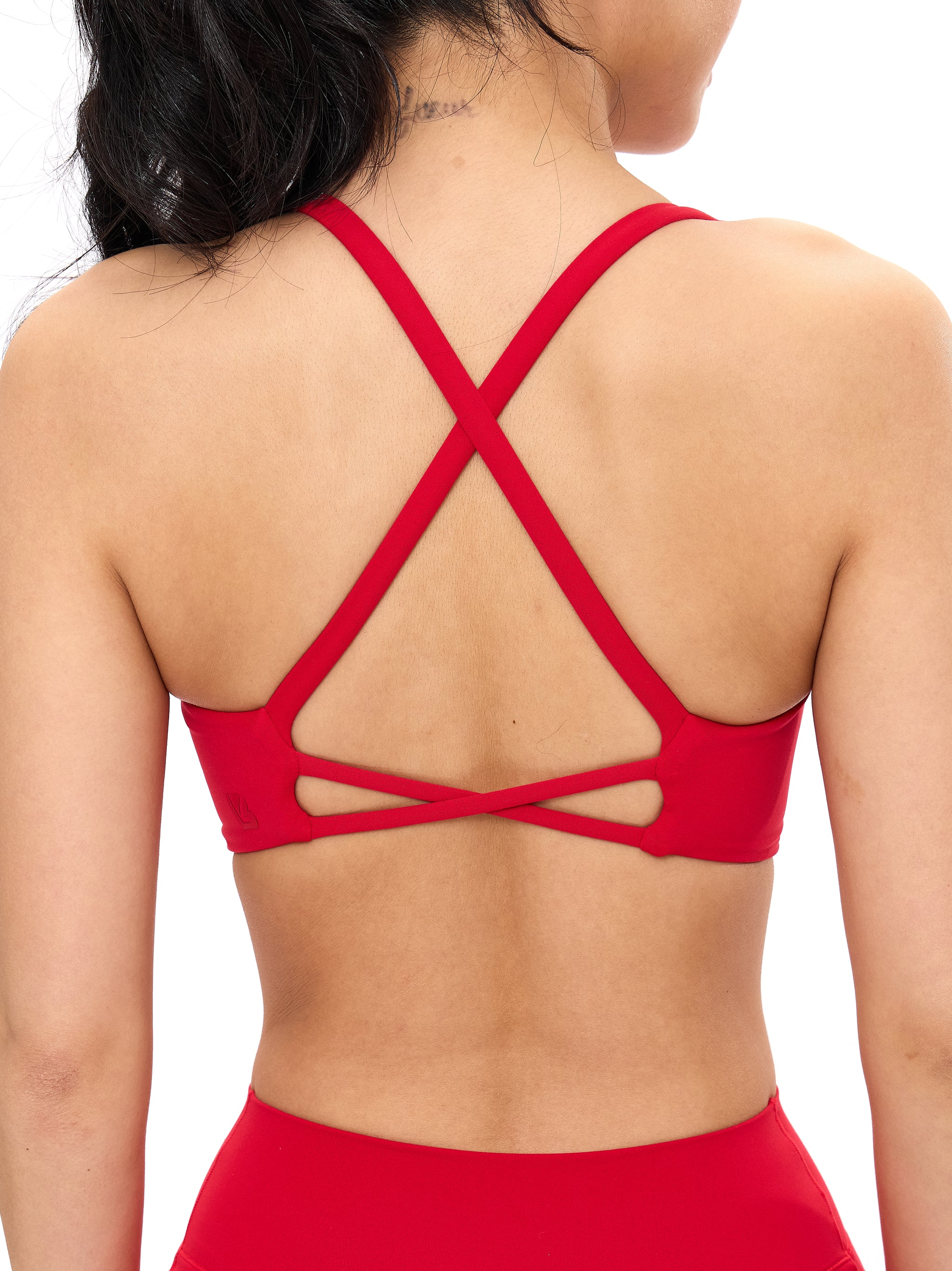 Glow Sports Bra - Lipstick Red