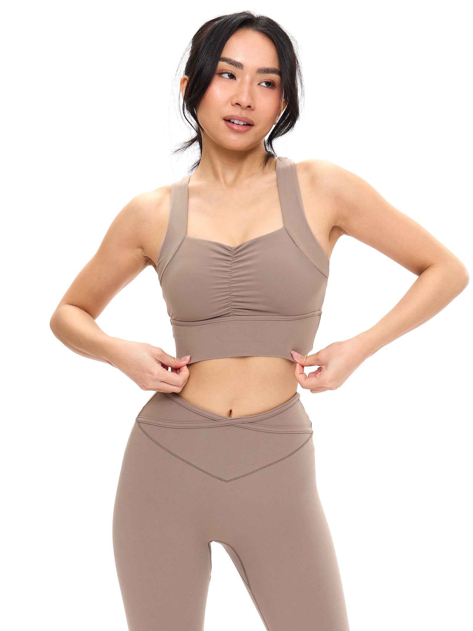 Bloom Sports Bra - Chai Latte