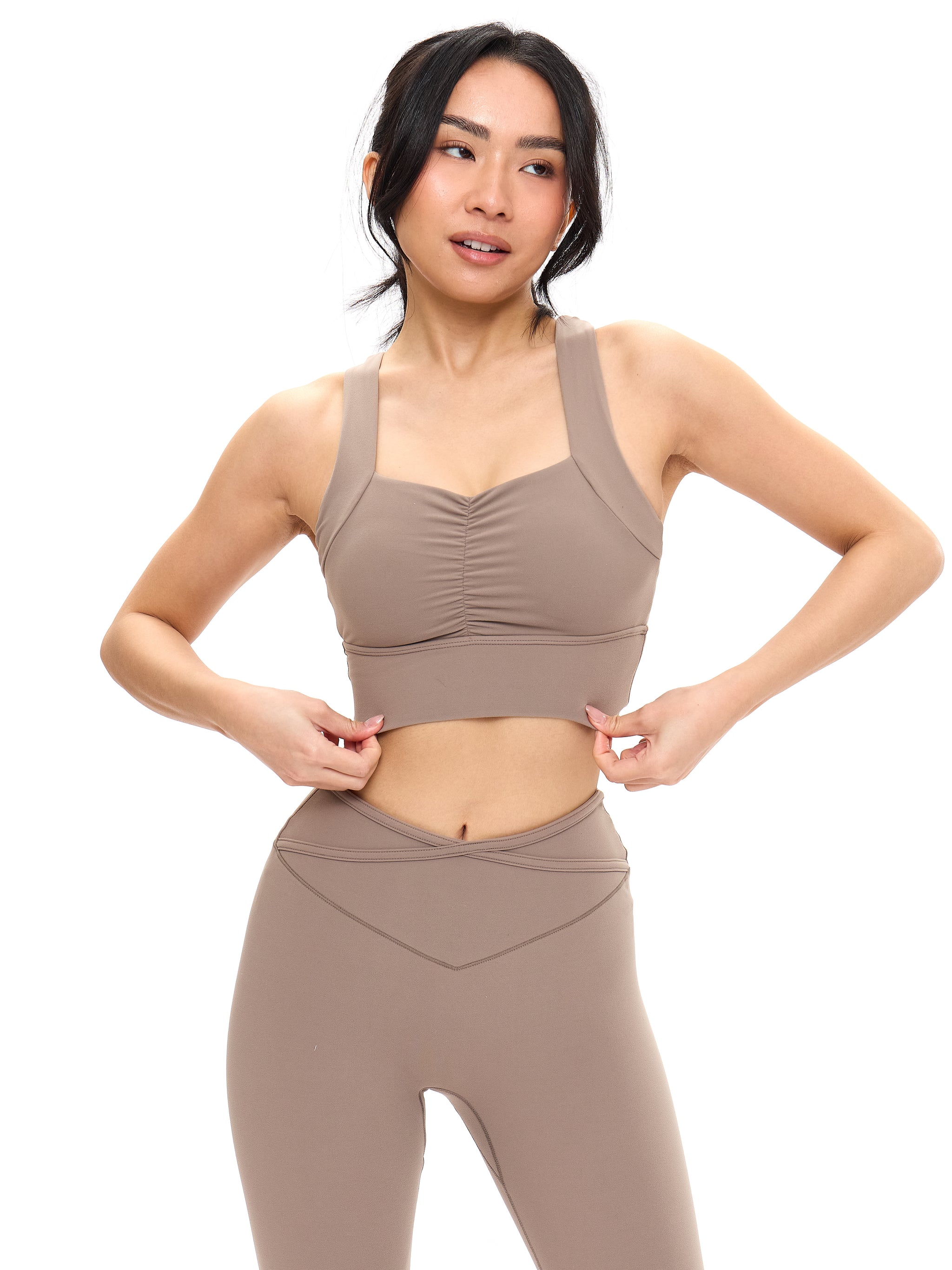 Bloom Sports Bra - Chai Latte