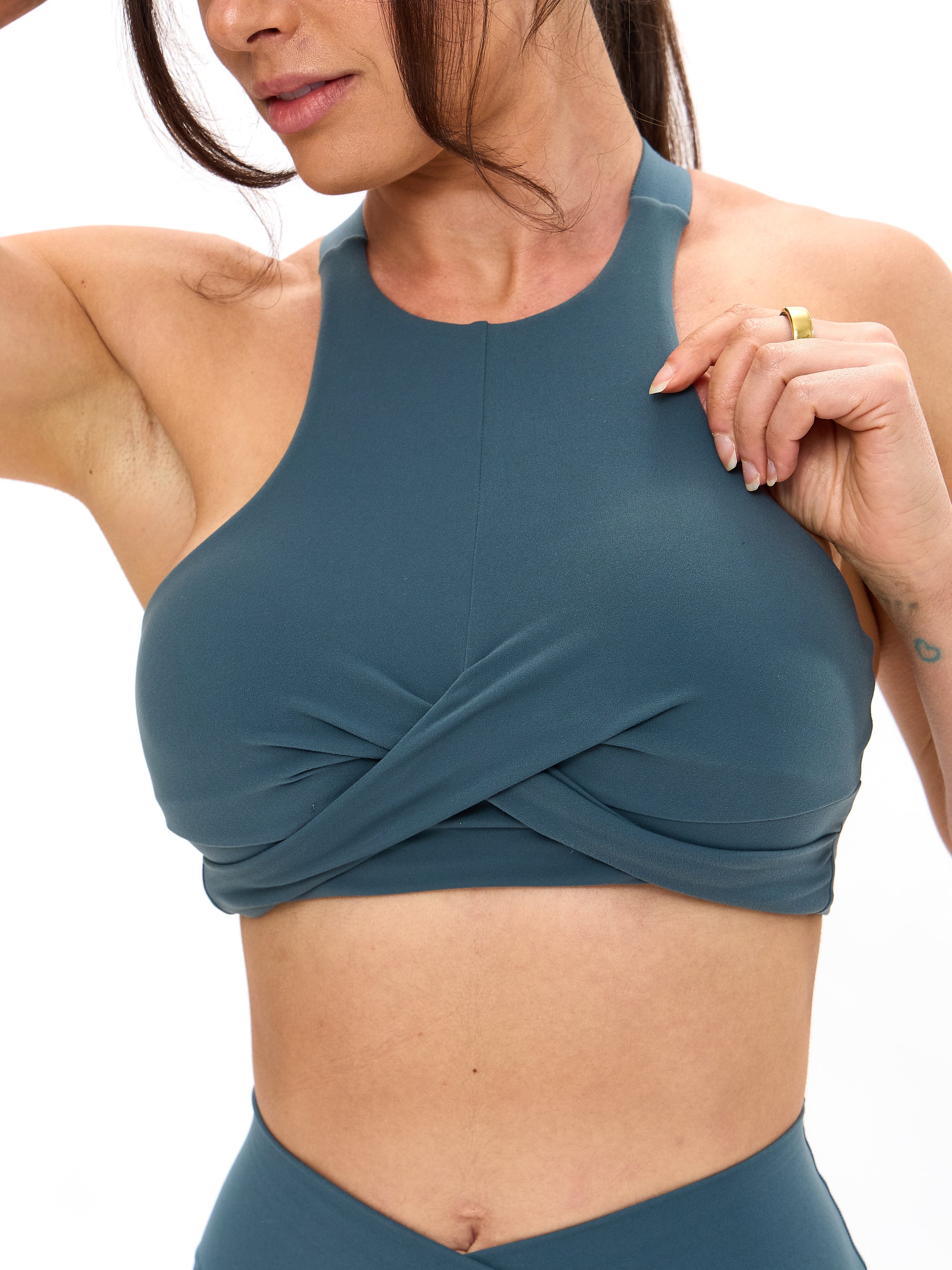 Candy Crew Sports Bra - Enchanted Teal