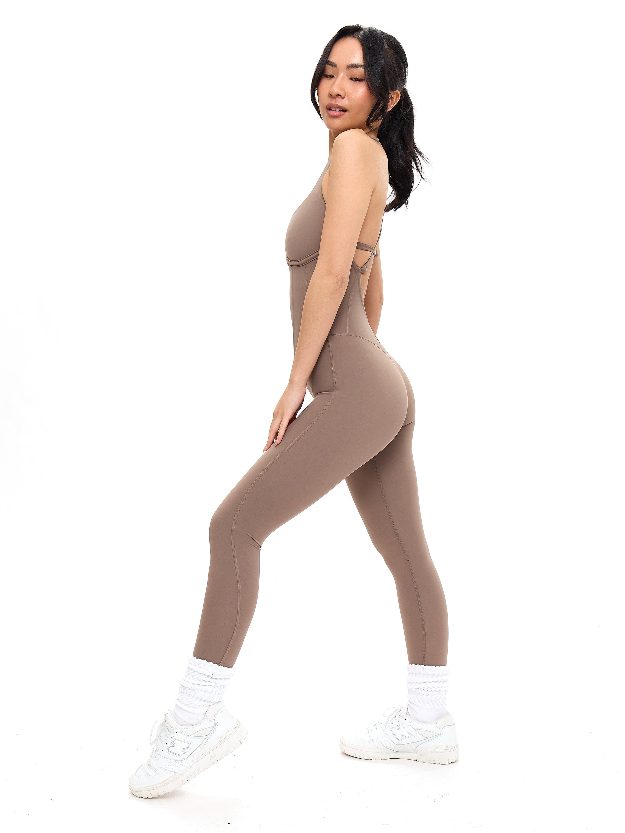 Corset Bodysuit - Chai Latte