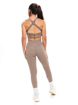 Thumbnail 5 of Candy Wrap Sports Bra - Chai Latte, 5 of 5