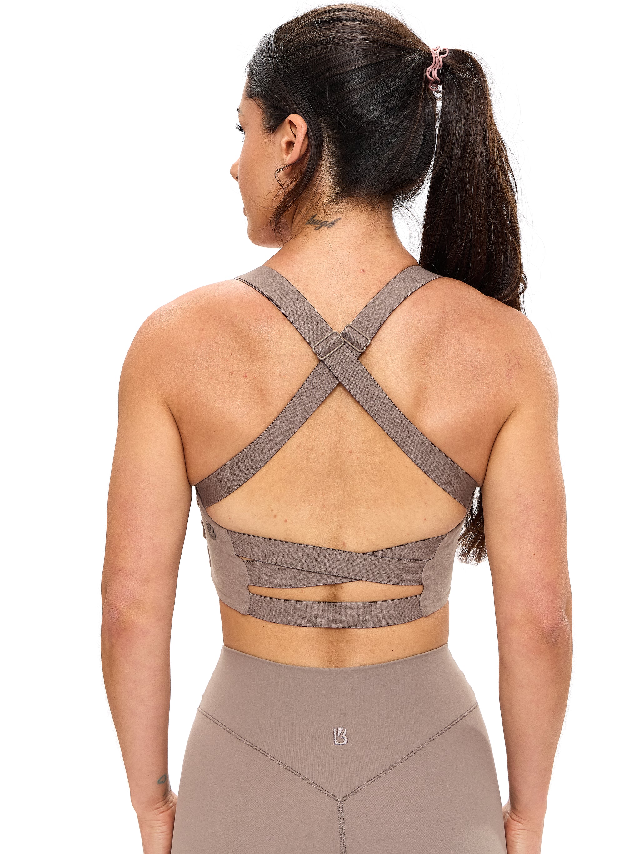 Candy Wrap Sports Bra - Chai Latte