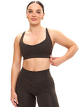 Dream Heathered Sports Bra - Cold Brew