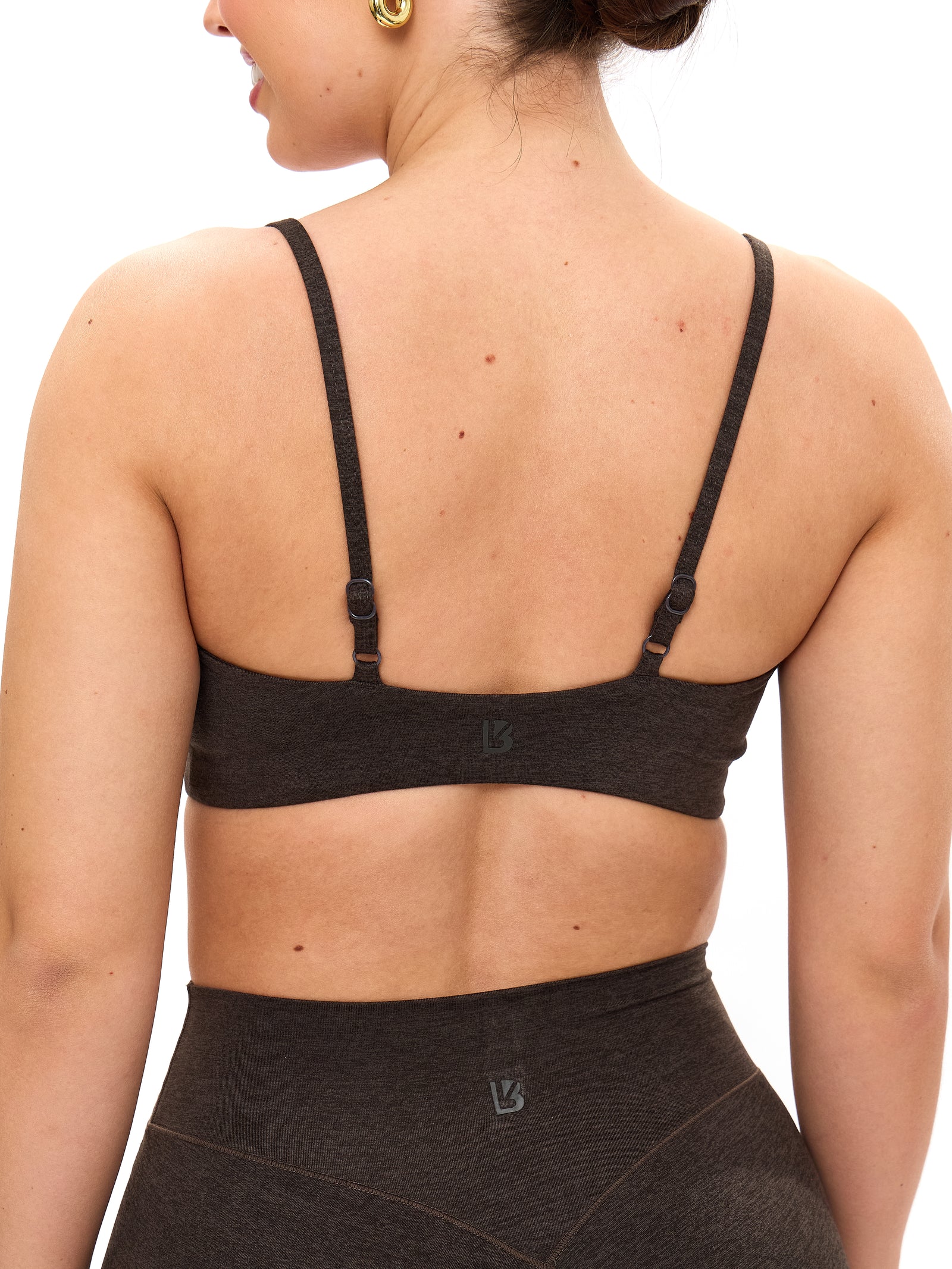 Dream Heathered Sports Bra - Cold Brew
