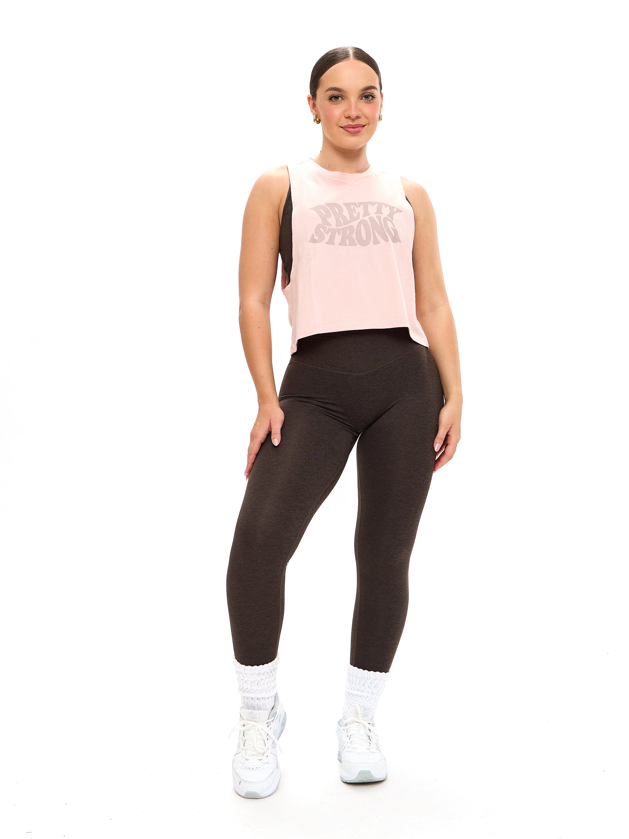 Pretty Crop Tank - Strawberry Milk