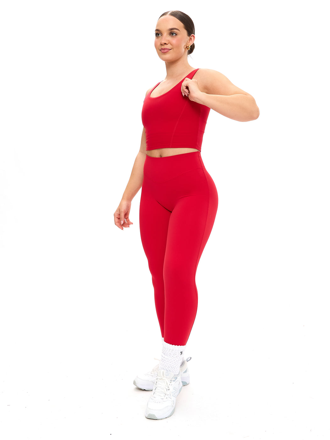 Aggressive Scrunch Legging - Lipstick Red