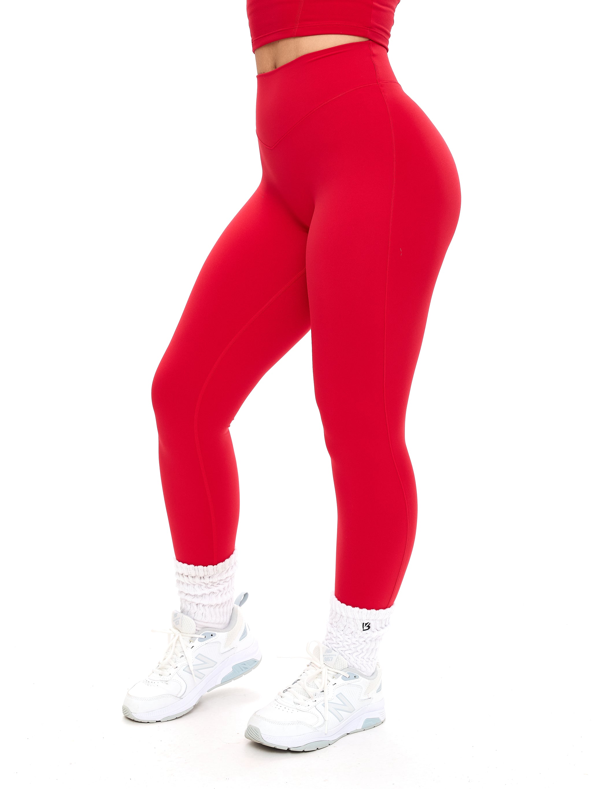 Aggressive Scrunch Legging - Lipstick Red
